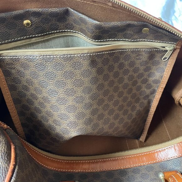 [SOLD] Authentic Céline Brown Coated Canvas Macadam Boston Bag - Picture 12 of 16